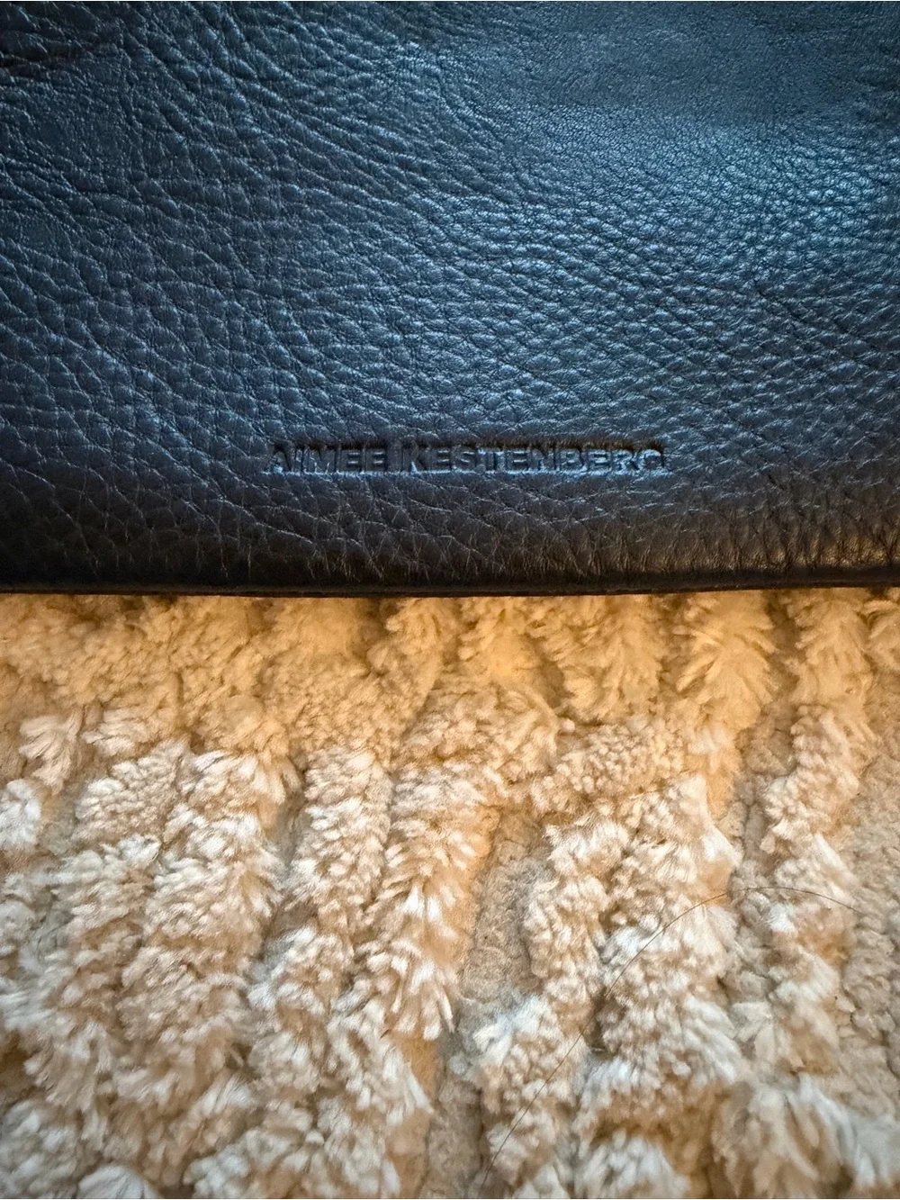 Aimee Kestenberg “Benjamin’s” Black Leather Wristlet Pouch